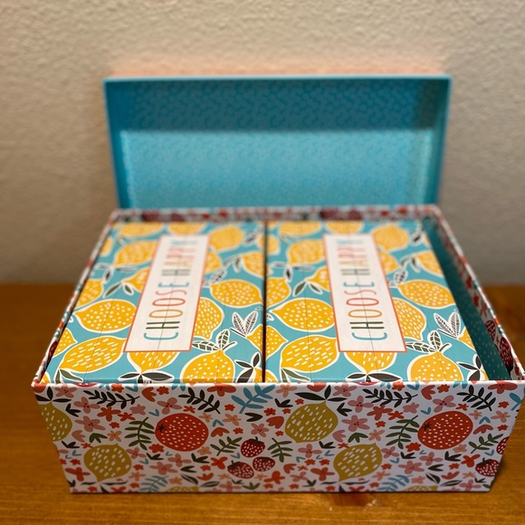 Lemons, Strawberry & Orange Nesting Storage Boxes Set Of 3, Removable Lids - Picture 3 of 15